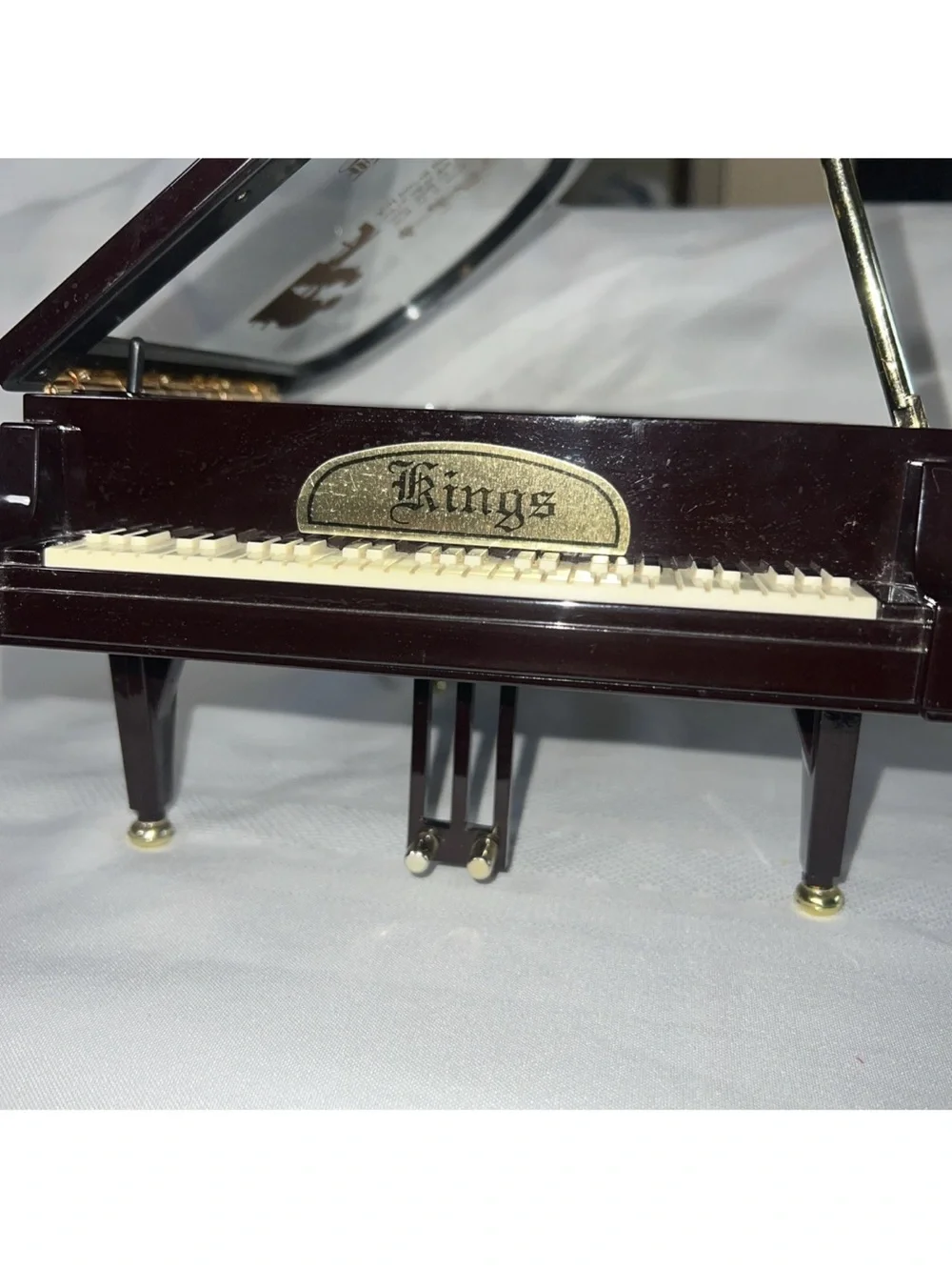 KINGS Vintage Mini Piano with Dancing Girl Inside Music PHANTOM OF THE OPERA